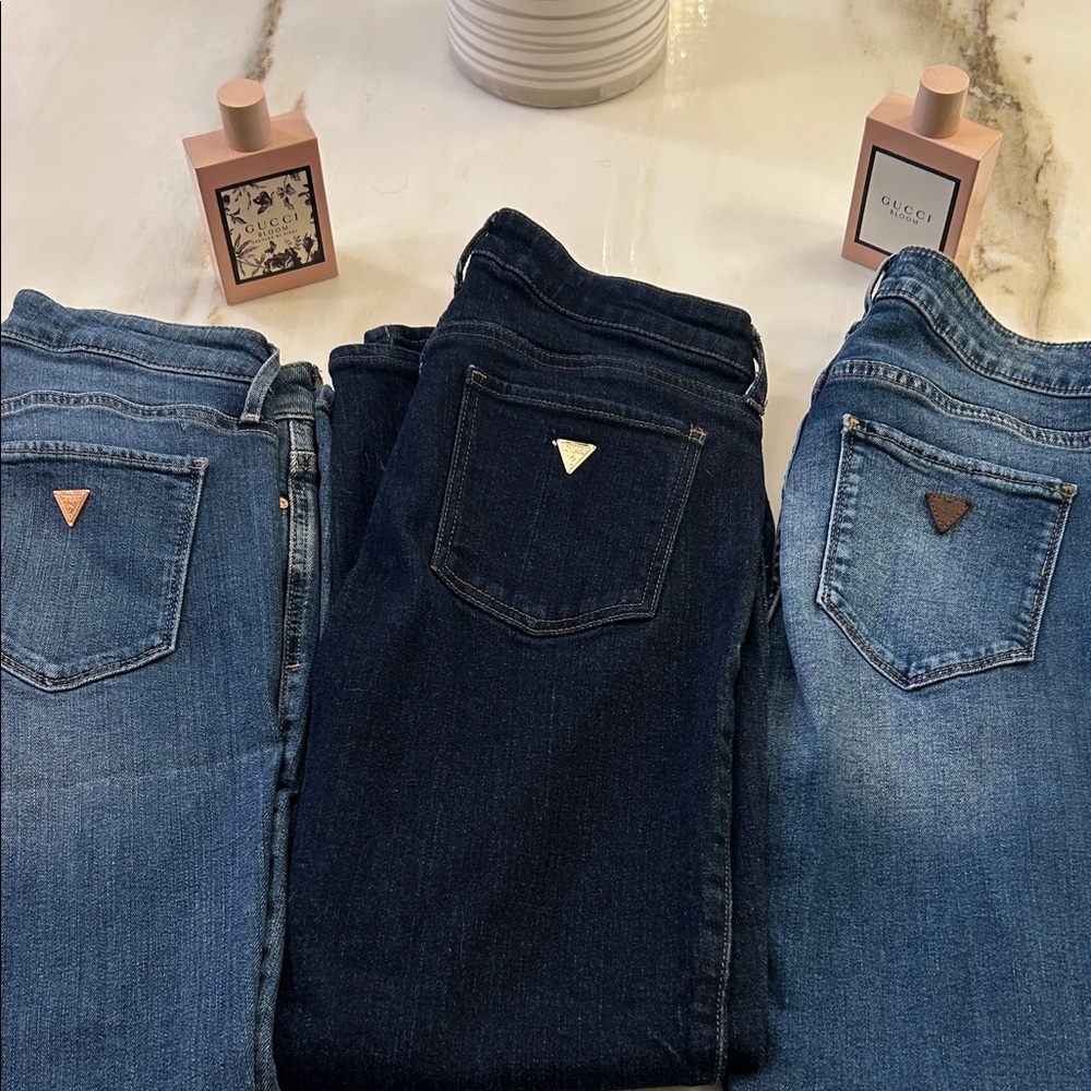 Guess Women's Dual-Tone Skinny Jeans